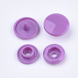 Resin Snap Fasteners, Raincoat Buttons, Flat Round