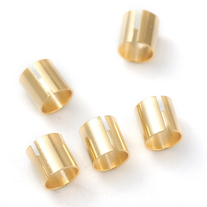 Brass Tube Beads, Cadmium Free & Lead Free, Long-Lasting Plated, Tube