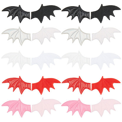 80 шт. 10 стили искусственная кожа крылья зло украшения аксессуары, для поделок аксессуары для волос, одежда на тему хэллоуина, лево право