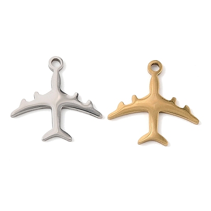 201 Stainless Steel Charms, Airplane Charms