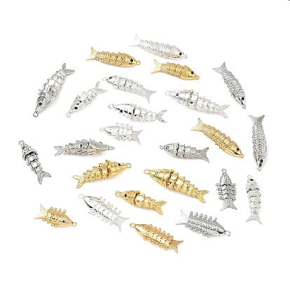 Латунные микро проложить кубического циркония подвески, рыбы прелести