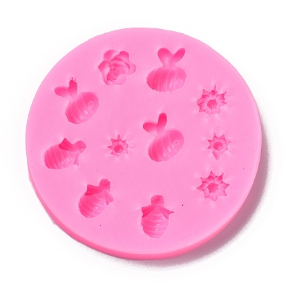 Food Grade Silicone Molds, Fondant Molds, Baking Molds, Chocolate, Candy, Biscuits, UV Resin & Epoxy Resin Jewelry Making, Bees & Flower