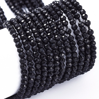 Opaque Glass Beads Strands, Faceted, Rondelle