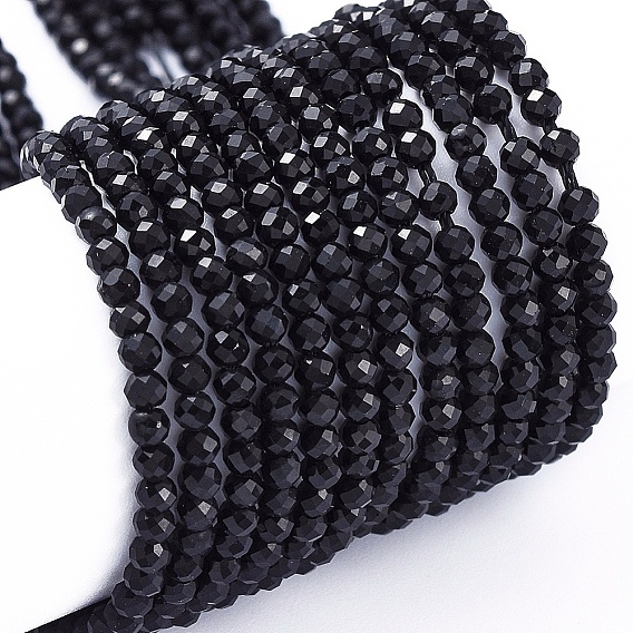 Opaque Glass Beads Strands, Faceted, Rondelle