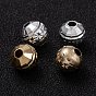 Brass Beads, Cadmium Free & Lead Free, Long-Lasting Plated, Faceted, Round