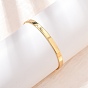 Простые латунные браслеты, шарнирные браслеты для женщин, долговечный, стойки покрытие, без кадмия и без свинца