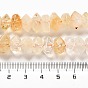 Natural Citrine Beads Strands, Faceted, Nuggets