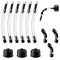 3Pcs ABS Plastic Hose Bender, with 3 Bags PP Fuel Tank Cap, 6Pcs PVC Racing Fuel Jug Hose