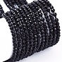 Opaque Glass Beads Strands, Faceted, Rondelle