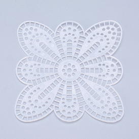 Plastic Mesh Canvas Sheets, for Embroidery, Acrylic Yarn Crafting, Knit and Crochet Projects, Flower
