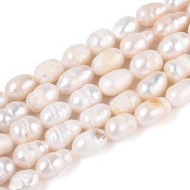 Нити из натурального культивированного пресноводного жемчуга, рис