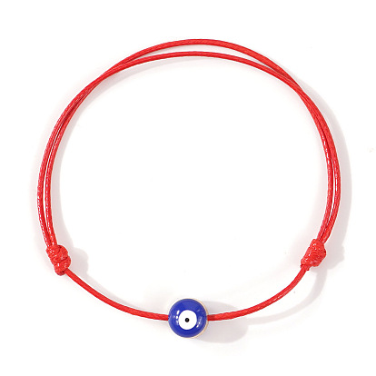 Браслет из бисера ручной работы в стиле панк-стиль «злой глаз» из стеклянных бусин, составной браслет