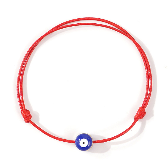 Браслет из бисера ручной работы в стиле панк-стиль «злой глаз» из стеклянных бусин, составной браслет