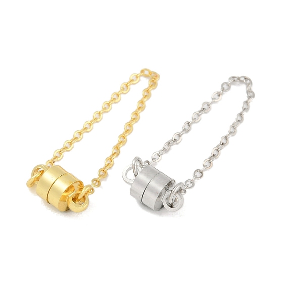 Стойка металлизированный латунь магнитные застежки, с цепями, долговечный, без свинца и без кадмия, круглые