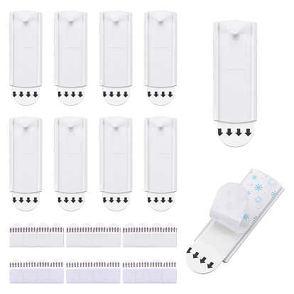 2сумки нейлоновые на липучке, прямоугольные, фоторамки, липучки без сверления, с 10шт. крючками-вешалками из АБС-пластика для крепления на стену