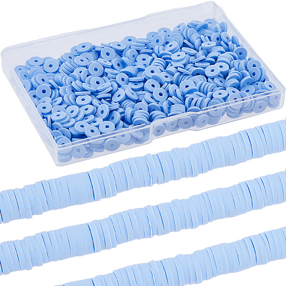 3 нити плоские круглые бусины из полимерной глины ручной работы, диск хейши бусины для гавайских серег браслет ожерелья ювелирных изделий