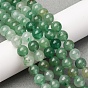 Naturels verts perles rondes aventurine brins