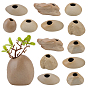 14Pcs 7 Styles Ceramic Vase Display Decoration, for Home Office Desk Decoration, Mixed Shapes