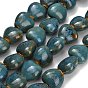 Vintage Handmade Porcelain Beads Strands, Fancy Antique Glazed Porcelain, Heart