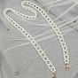 Plastic Imitation Pearl Beads Bag Chain Shoulder, with Metal Buckles, for Bag Straps Replacement Accessories