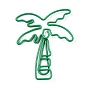 Coconut Tree Shape Iron & Plastic Paperclips, Cute Paper Clips, Funny Bookmark Marking Clips