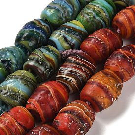 Handmade Lampwork Beads Strands, Oval