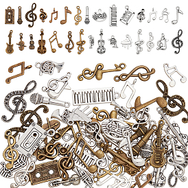 60 шт 30 стили подвески из сплава в тибетском стиле, музыкальная тема