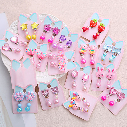 Клипсы из пластика для детей, платина