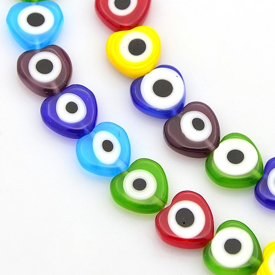 Ручной сглаза бусины из бисера пряди, плоско-круглые