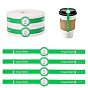 Copperplate Paper Stickers, Tamper Evident Cup Sealing Stickers