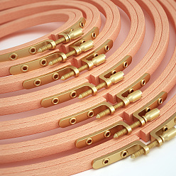 Aros de madera de haya para bordar en punto de cruz, Accesorio de herramientas de costura de sujetador de latón, rondo