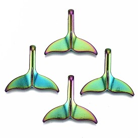 Plated Alloy Pendants, Cadmium Free & Lead Free, Mermaid Tail Shape