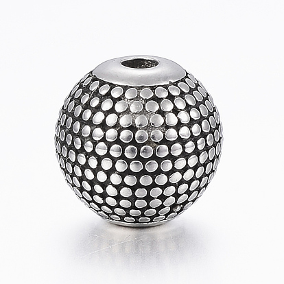 316 бусины из хирургической нержавеющей стали, круглые