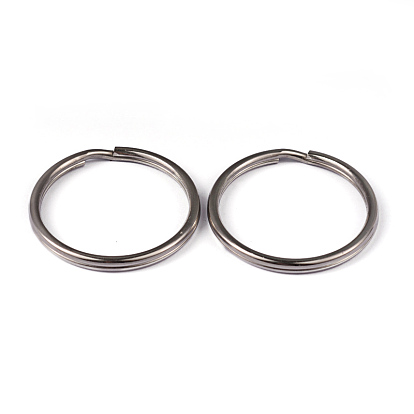 304 брелоки из нержавеющей стали сплит, брелок для ключей, 3x35 мм