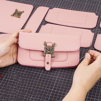 DIY Leather Bag Making Kits, Rectangle