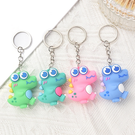 Пластиковый ключ из пвх, мультфильм динозавр