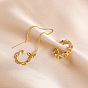 Gradient Pearl Earrings with Simple Design and Fashionable Charm