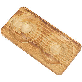 Подставка для держателя для браслета из бука и колец