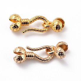 Eco-Friendly Brass S-Hook Clasps, Cadmium Free & Lead Free