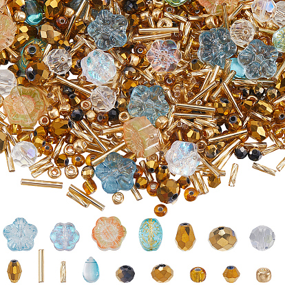 Разноцветные стеклянные бусины, для изготовления ювелирных изделий