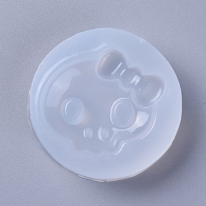 Food Grade Statue Silicone Molds, Fondant Molds, For DIY Cake Decoration, Chocolate, Candy, UV Resin & Epoxy Resin Jewelry Making, Skull