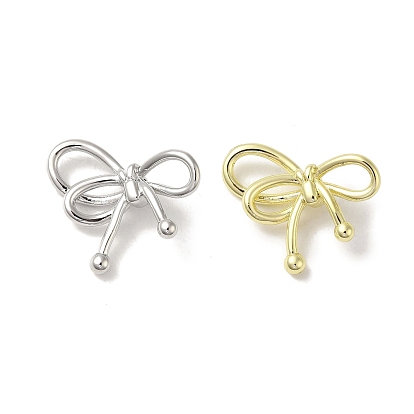 Brass Pendants, Cadmium Free & Nickel Free & Lead Free, Bowknot