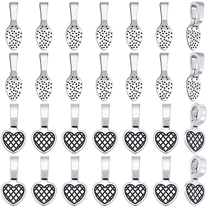 120шт. 2 стили сплава, клей на плоской подушечке, подвесные крепления, без кадмия и без свинца