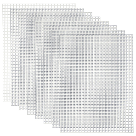 Листы полиэтиленового пластикового холста, прямоугольные