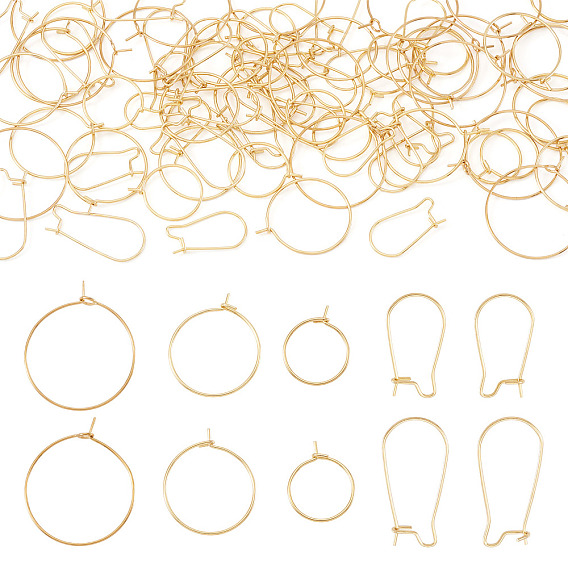 80 шт. 5 стиль 316 фурнитура для сережек-колец из хирургической нержавеющей стали