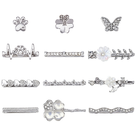 3 сумки 3 стили, сплав, кристаллы, стразы, ремешки для часов, подвески и заклепки, разнообразные