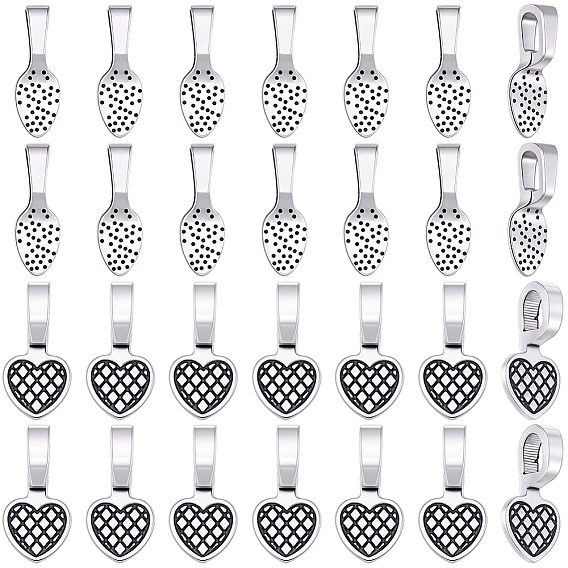 120шт. 2 стили сплава, клей на плоской подушечке, подвесные крепления, без кадмия и без свинца