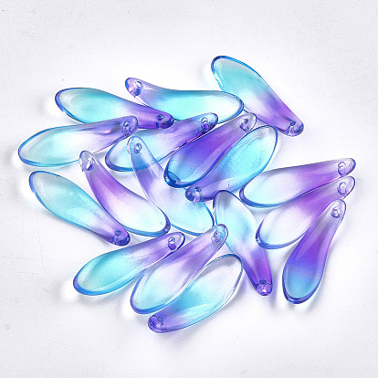 Окрашенного распылением стеклянные подвески, с блеском порошок, лист