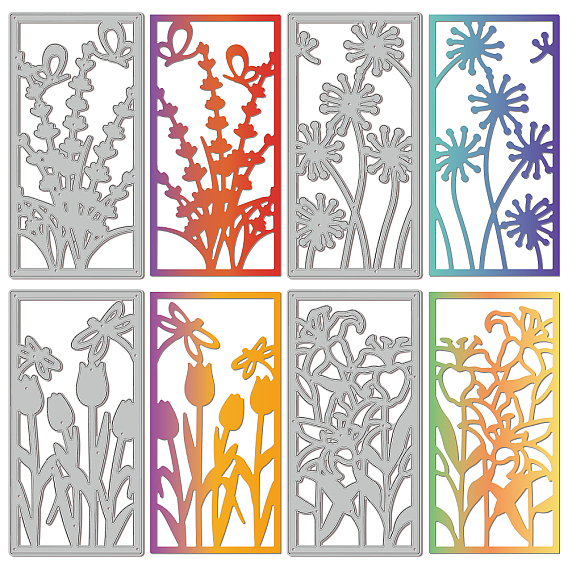 2 шт 2 стили трафареты для штампов из углеродистой стали, для diy scrapbooking, Фотоальбом, декоративная бумага для тиснения, цвет нержавеющей стали, прямоугольник с цветочным узором