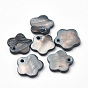 Freshwater Shell Charms, Dyed, Flower